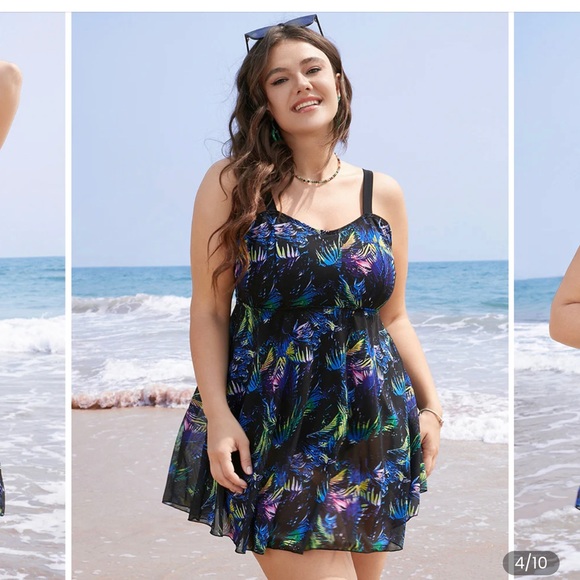 Bloomchic Swim Dress 4x - Picture 9 of 10